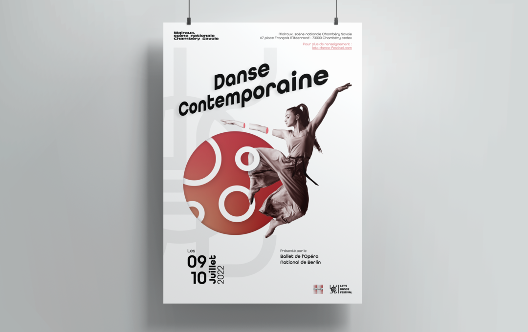 Affiche des journées dédiées à la danse Contemporaine - Let's Dance Festival