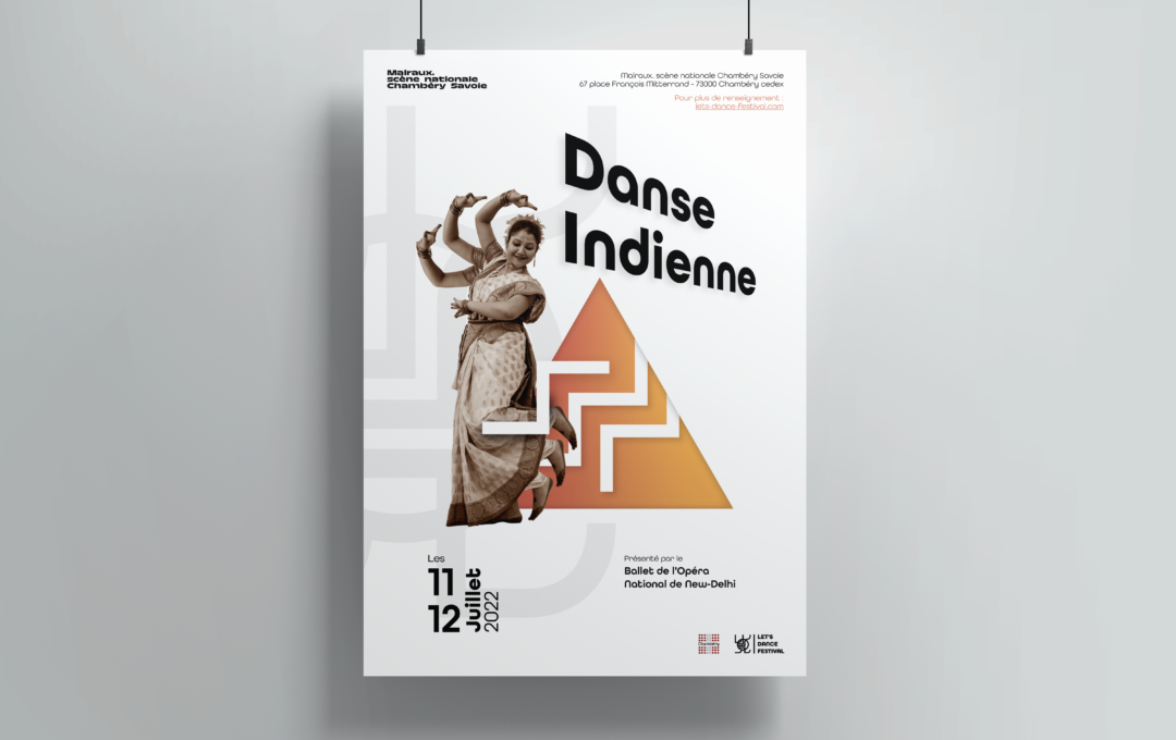 Affiche des journées dédiées à la danse Indienne - Let's Dance Festival